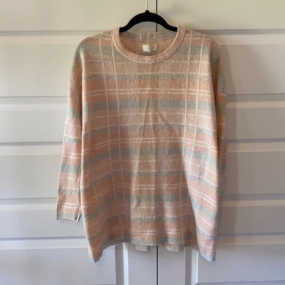 Lou & Grey Blush & Grey Sweater - Large